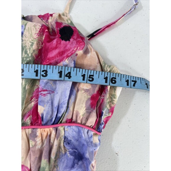 Aureum Tommy Romper Womens Medium Multi Tie in Front Babydoll Y2K‎ - Picture 8 of 13